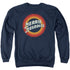 LOONEY TUNES/MERRIE LOGO - ADULT CREWNECK SWEATSHIRT - NAVY