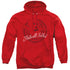 LOONEY TUNES/THATS ALL FOLKS - ADULT PULLOVER HOODIE - RED