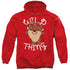 LOONEY TUNES/WILD THING KID - ADULT PULLOVER HOODIE - RED