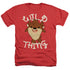 LOONEY TUNES/WILD THING KID - ADULT HEATHER - RED