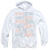 LOONEY TUNES/DUCK SEASON RABBIT SEASON - ADULT PULLOVER HOODIE - WHITE