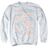 LOONEY TUNES/DUCK SEASON RABBIT SEASON - ADULT CREWNECK SWEATSHIRT - WHITE