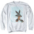 LOONEY TUNES/GRAFFITI RABBIT - ADULT CREWNECK SWEATSHIRT - WHITE