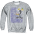 LOONEY TUNES/GRAFFITI DUCK - ADULT CREWNECK SWEATSHIRT - ATHLETIC HEATHER