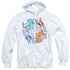 LOONEY TUNES/WACKY WABBIT - ADULT PULLOVER HOODIE - WHITE