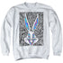 LOONEY TUNES/WILD BUGS - ADULT CREWNECK SWEATSHIRT - WHITE