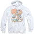 LOONEY TUNES/SCREEN STARS - ADULT PULLOVER HOODIE - WHITE
