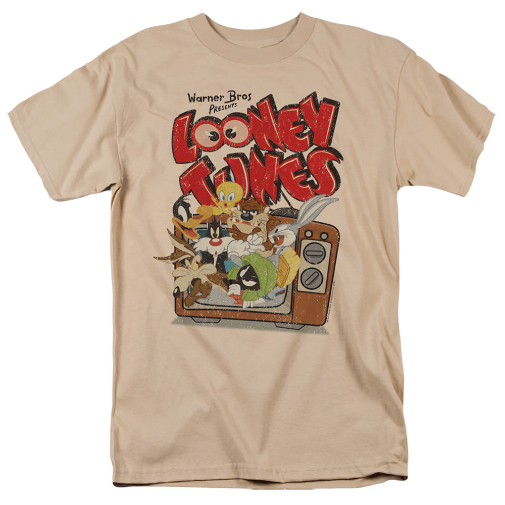 LOONEY TUNES/SATURDAY MORNINGS - S/S ADULT 18/1 - SAND