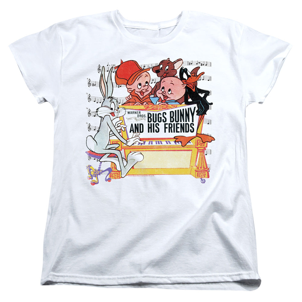 LOONEY TUNES/BUGS AND FRIENDS - S/S WOMENS TEE - WHITE