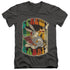 LOONEY TUNES/SCREWY RABBIT - S/S ADULT V-NECK 30/1 - CHARCOAL