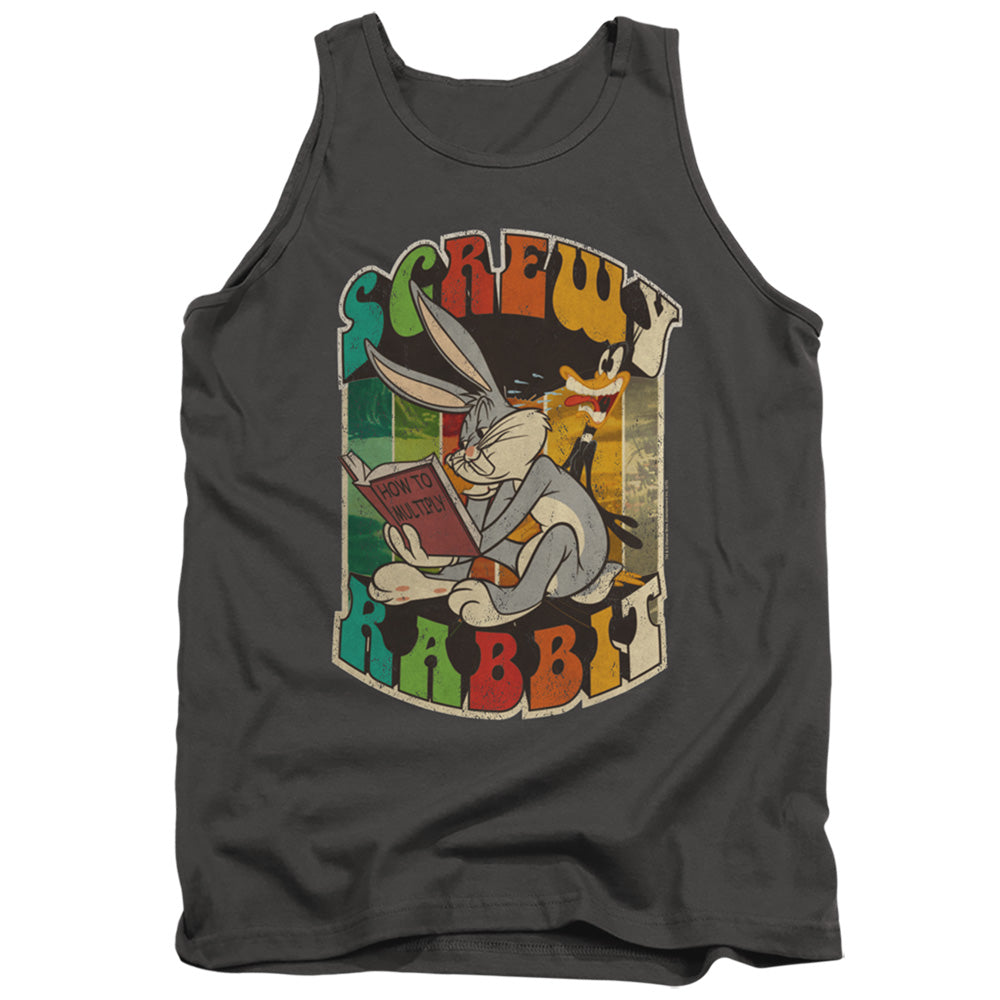 LOONEY TUNES/SCREWY RABBIT - ADULT TANK - CHARCOAL
