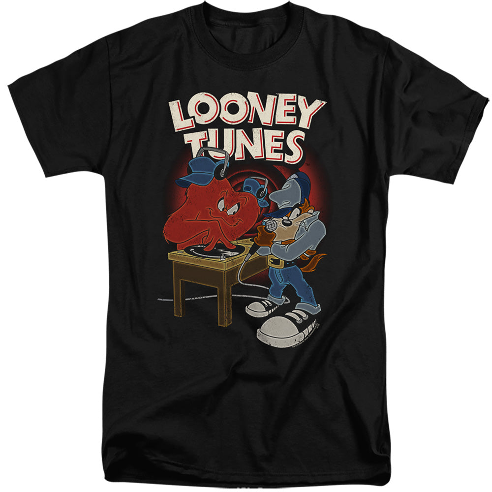 LOONEY TUNES/DJ LOONEY TUNES - S/S ADULT TALL 18/1 - BLACK