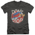 LOONEY TUNES/DONT STOP - S/S ADULT V-NECK 30/1 - CHARCOAL