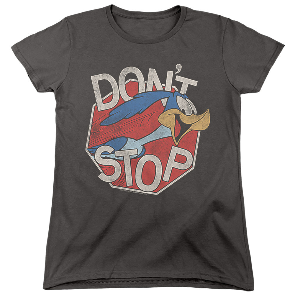 LOONEY TUNES/DONT STOP - S/S WOMENS TEE - CHARCOAL