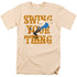 LOONEY TUNES/SWING YOUR THING - S/S ADULT 18/1 - CREAM