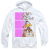 LOONEY TUNES/TILES - ADULT PULLOVER HOODIE - WHITE