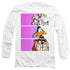 LOONEY TUNES/TILES - L/S ADULT 18/1 - WHITE