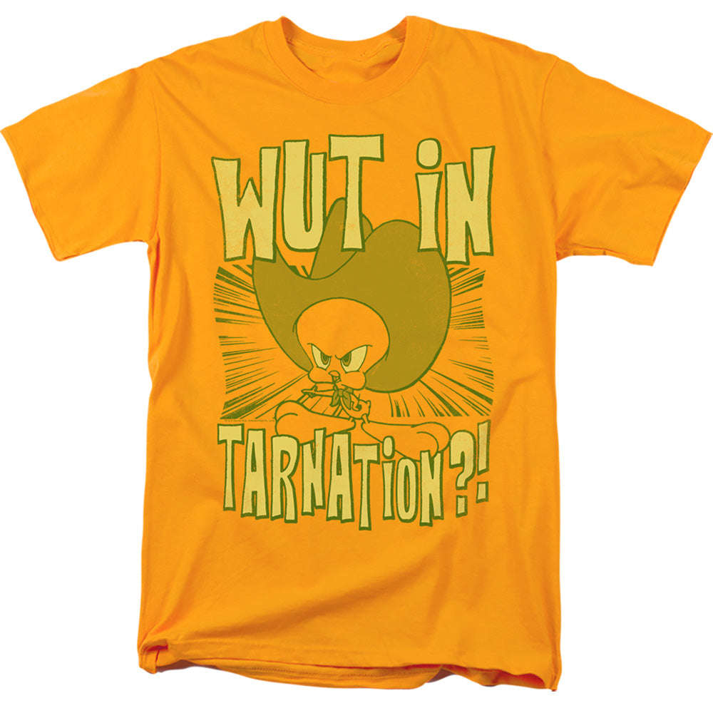 LOONEY TUNES/WUT IN TARNATION - S/S ADULT 18/1 - GOLD