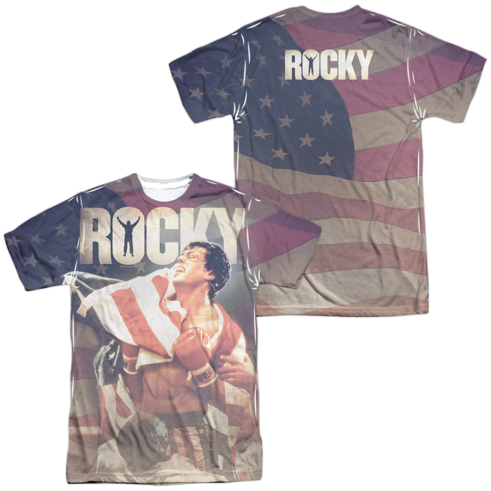 ROCKY/AMERICAN DREAMS (FRONT/BACK PRINT) - S/S ADULT POLY CREW - MULTI