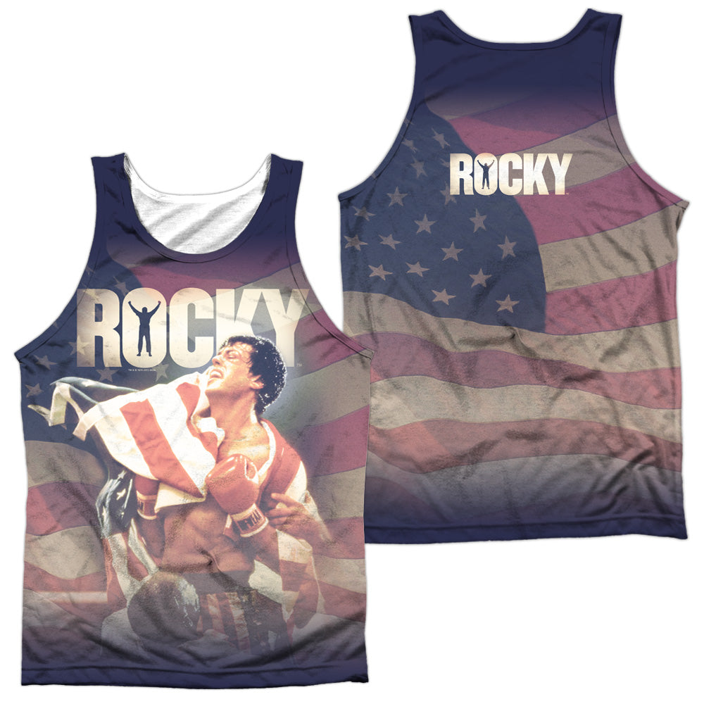 ROCKY/AMERICAN DREAMS (FRONT/BACK PRINT) - ADULT POLY TANK TOP - MULTI