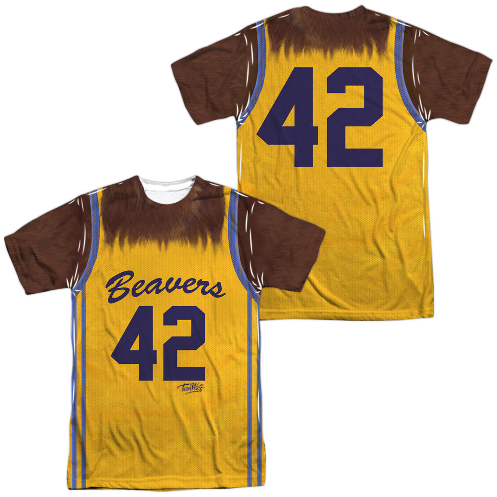 TEEN WOLF/JERSEY (FRONT/BACK PRINT) - S/S ADULT POLY CREW - MULTI