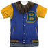 TEEN WOLF/VARSITY JACKET (FRONT/BACK PRINT) - S/S ADULT POLY CREW - MULTI