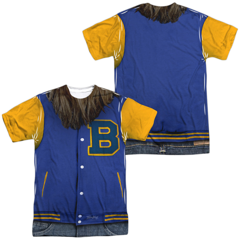TEEN WOLF/VARSITY JACKET (FRONT/BACK PRINT) - S/S ADULT POLY CREW - MULTI