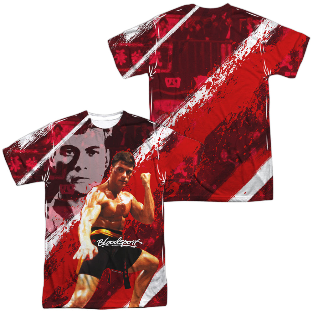 BLOODSPORT/FIGHT OF YOUR LIFE (FRONT/BACK PRINT) - S/S ADULT POLY CREW - MULTI