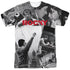 ROCKY/40TH ANNIVERSAY COLLAGE (FRONT/BACK PRINT) - S/S ADULT POLY CREW - MULTI