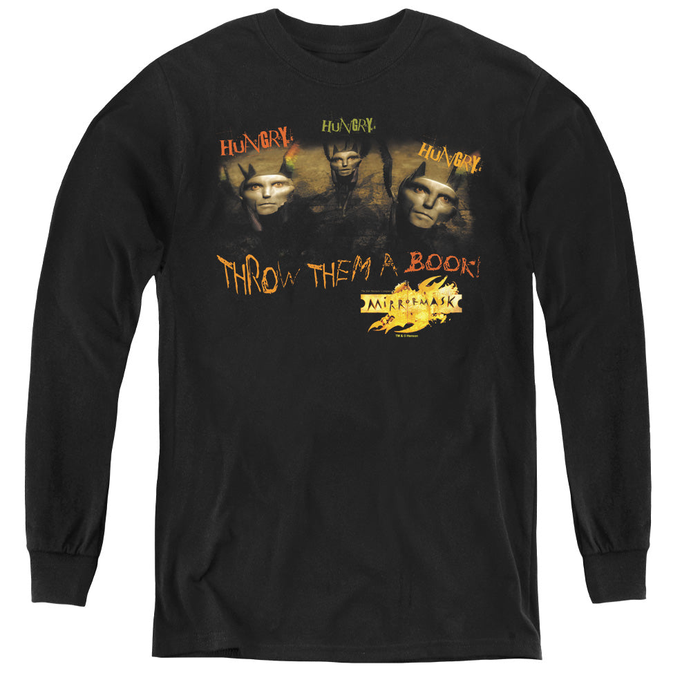 MIRRORMASK/HUNGRY - YOUTH LONG SLEEVE TEE - BLACK