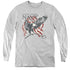 NAVY/TRIDENT - YOUTH LONG SLEEVE TEE - ATHLETIC HEATHER