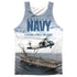 NAVY/OVER AND UNDER (FRONT/BACK PRINT) - ADULT POLY TANK TOP - MULTI