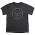 NAVY/ROUGH EMBLEM - S/S YOUTH 18/1 - CHARCOAL