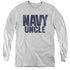 NAVY/UNCLE - YOUTH LONG SLEEVE TEE - ATHLETIC HEATHER