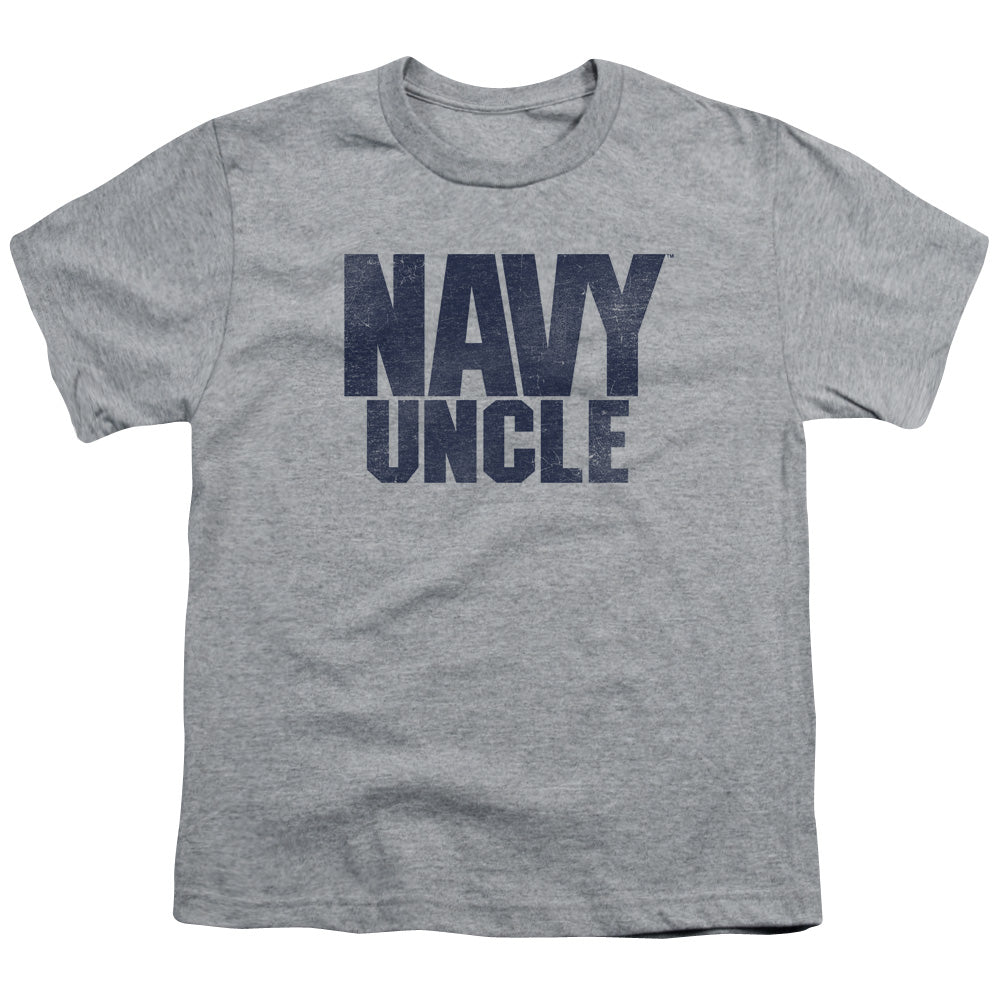 NAVY/UNCLE - S/S YOUTH 18/1 - ATHLETIC HEATHER