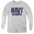 NAVY/GRANDMA - YOUTH LONG SLEEVE TEE - ATHLETIC HEATHER