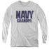 NAVY/GRANDPA - YOUTH LONG SLEEVE TEE - ATHLETIC HEATHER