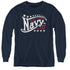 NAVY/STARS - YOUTH LONG SLEEVE TEE - NAVY