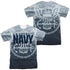 NAVY/FORCE FOR GOOD (FRONT/BACK PRINT) - S/S ADULT POLY CREW - MULTI