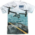 NAVY/OSPREY (FRONT/BACK PRINT) - S/S ADULT POLY CREW - MULTI