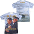NAVY/LONG GAZE (FRONT/BACK PRINT) - S/S ADULT POLY CREW - MULTI