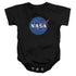 NASA/MEATBALL LOGO - INFANT SNAPSUIT - BLACK