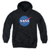 NASA/MEATBALL LOGO - YOUTH PULLOVER HOODIE - BLACK