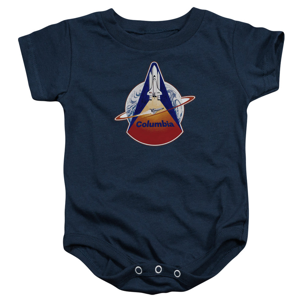 NASA/STS 1 MISSION PATCH - INFANT SNAPSUIT - NAVY