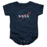NASA/DISTRESSED LOGO - INFANT SNAPSUIT - NAVY