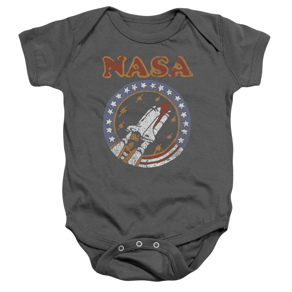 NASA/RETRO SHUTTLE - INFANT SNAPSUIT - CHARCOAL