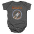 NASA/RETRO SHUTTLE - INFANT SNAPSUIT - CHARCOAL
