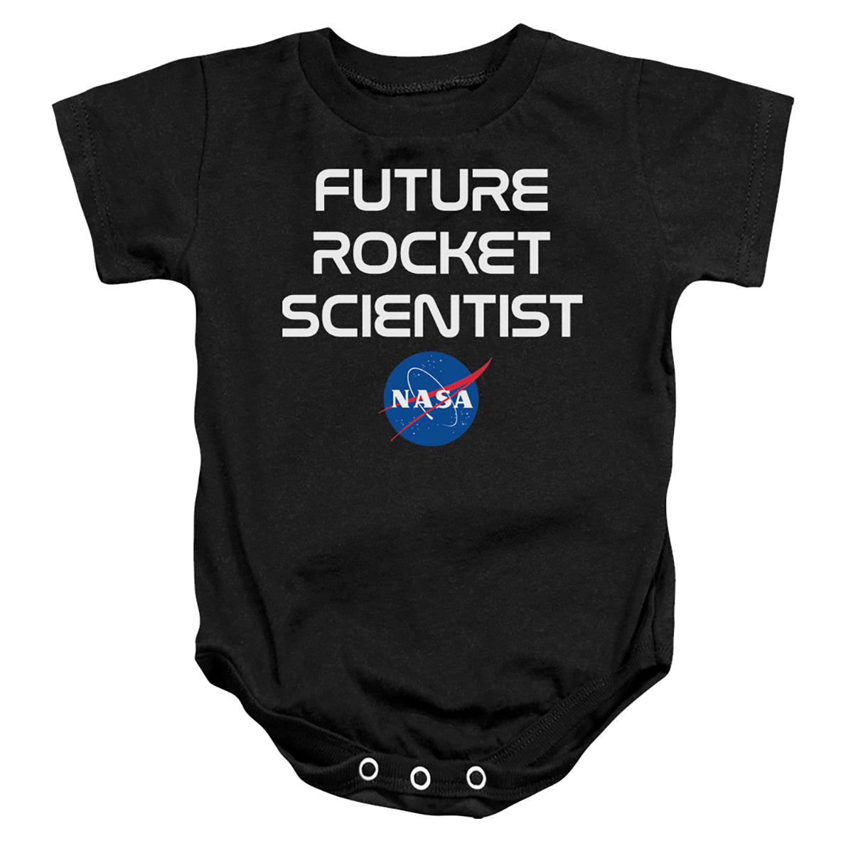 NASA/TO THE FUTURE - INFANT SNAPSUIT - BLACK