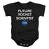 NASA/TO THE FUTURE - INFANT SNAPSUIT - BLACK