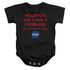 NASA/PROBLEMATIC DIAPER - INFANT SNAPSUIT - BLACK